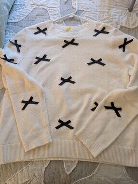 LOFT Cropped Bow Sweater